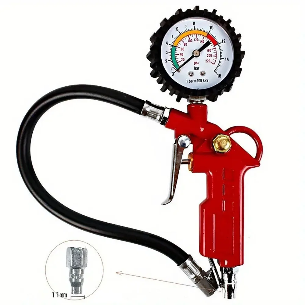 Tire Pressure Gauge For Car Motorcycle SUV Inflator Pumps Tire Repair Tools Pressure Gun Type For Air Compressor Durable