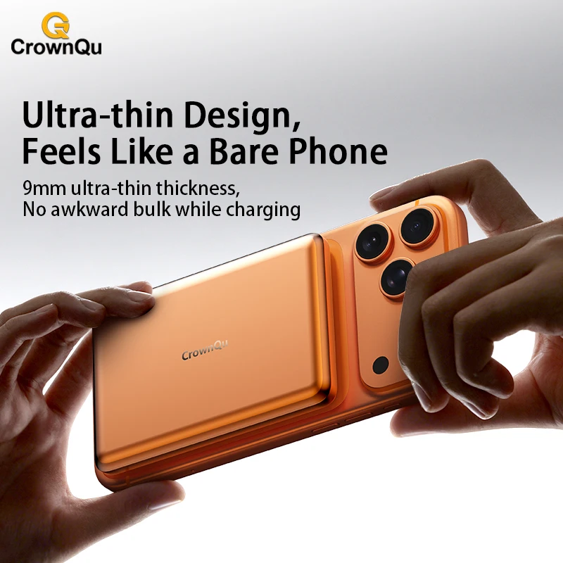 Metal Magnetic Wireless Power Bank 20W USB-C Fast Charging Protable External Battery for iPhone 17 16 15 14 13 12 Smartphone