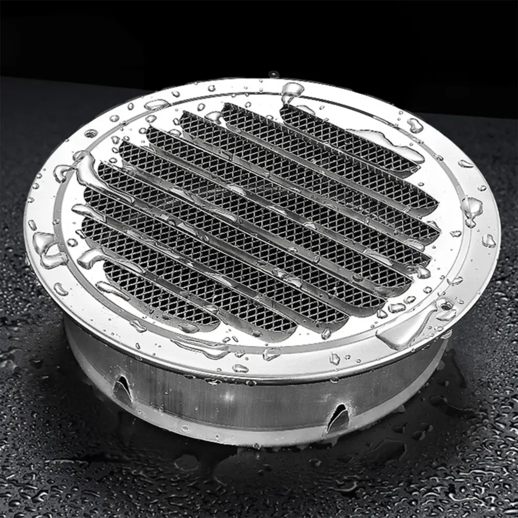 70-300mm Round 201 Stainless Steel Air Vent Grille Insect Protection Home Exterior Wall Ducting Ventilation Tools Exhaust Hoods