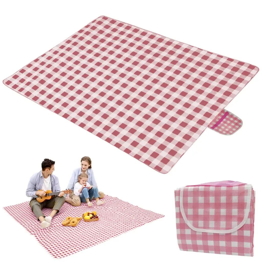 Picnic Blanket Beach Mat Extra 150x200cm Sandproof Waterproof Camping Blanket Portable Travel Outdoor Indoor Family BBQ Grass