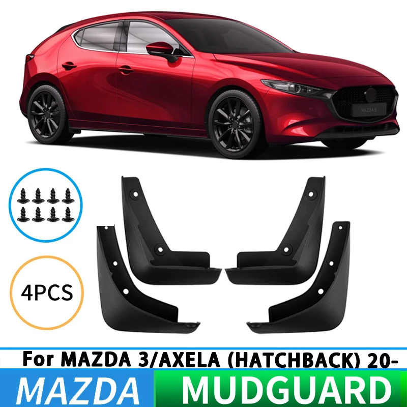 Suitable for Mazda 3 Axela 2020 hatchback car tire mudguards and splash guards, front and rear wheel mudguards, car accessories