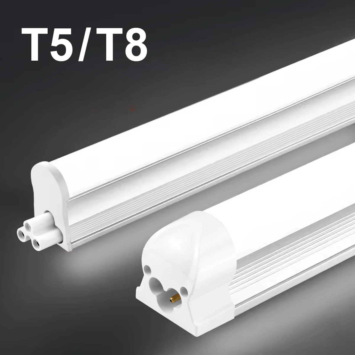 50CM T5 T8 Aluminum LED Light Tube 15W 25W LED Lamp Tube 110V 220V For Desk Work Shop Garage Warehouse Kitchen Cabinet Lighting