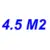 4.5 square meters