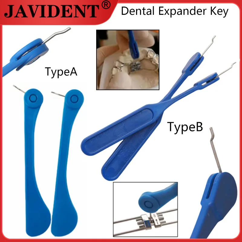JAVIDENT 2/6Pcs Dental Orthodontic Expander Key Retainer Retention Safety Key Oral Instrument and Consumable Supplies