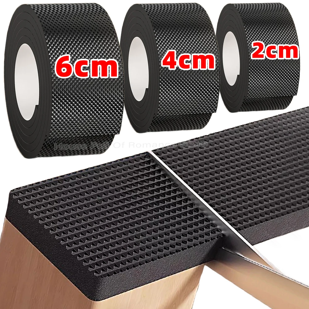 Non Slip Furniture Pads Thicken Self Adhesive Rubber Chairs Tables Leg Protector Noise Reduce Floor Wall Bumper Strips DIY Shape