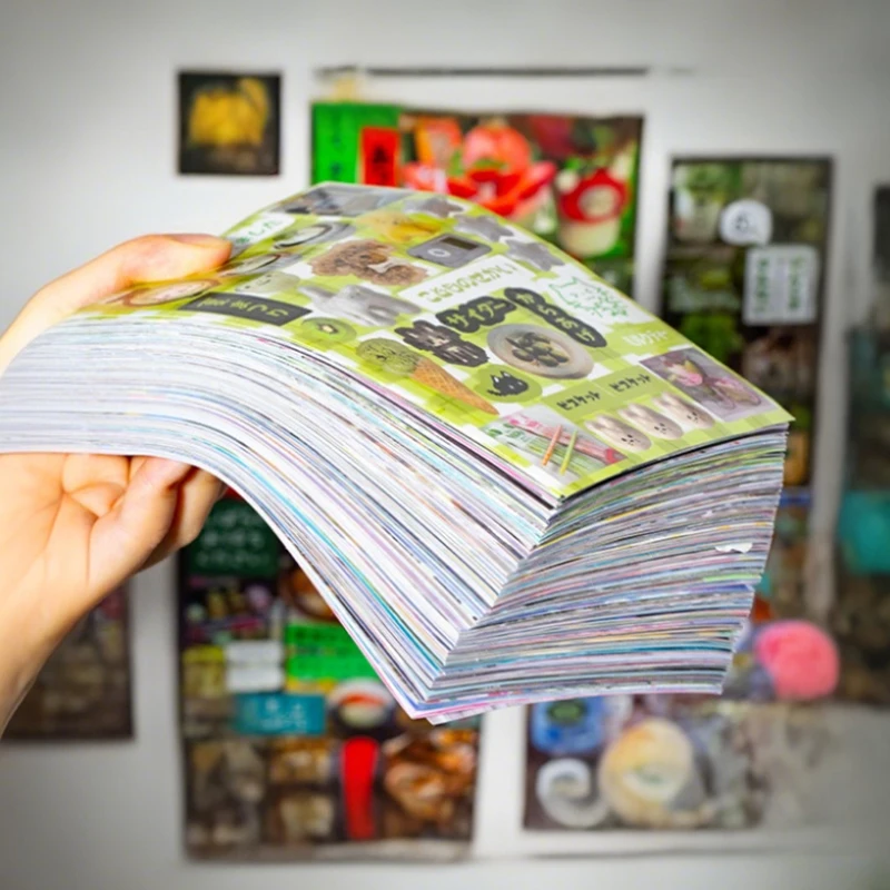 Mr. Paper 45 Sheets/book Creative Sticker Book Used of DIY Phone Case Photo Frame Album Scrapbook Retro Decoration Art Stickers