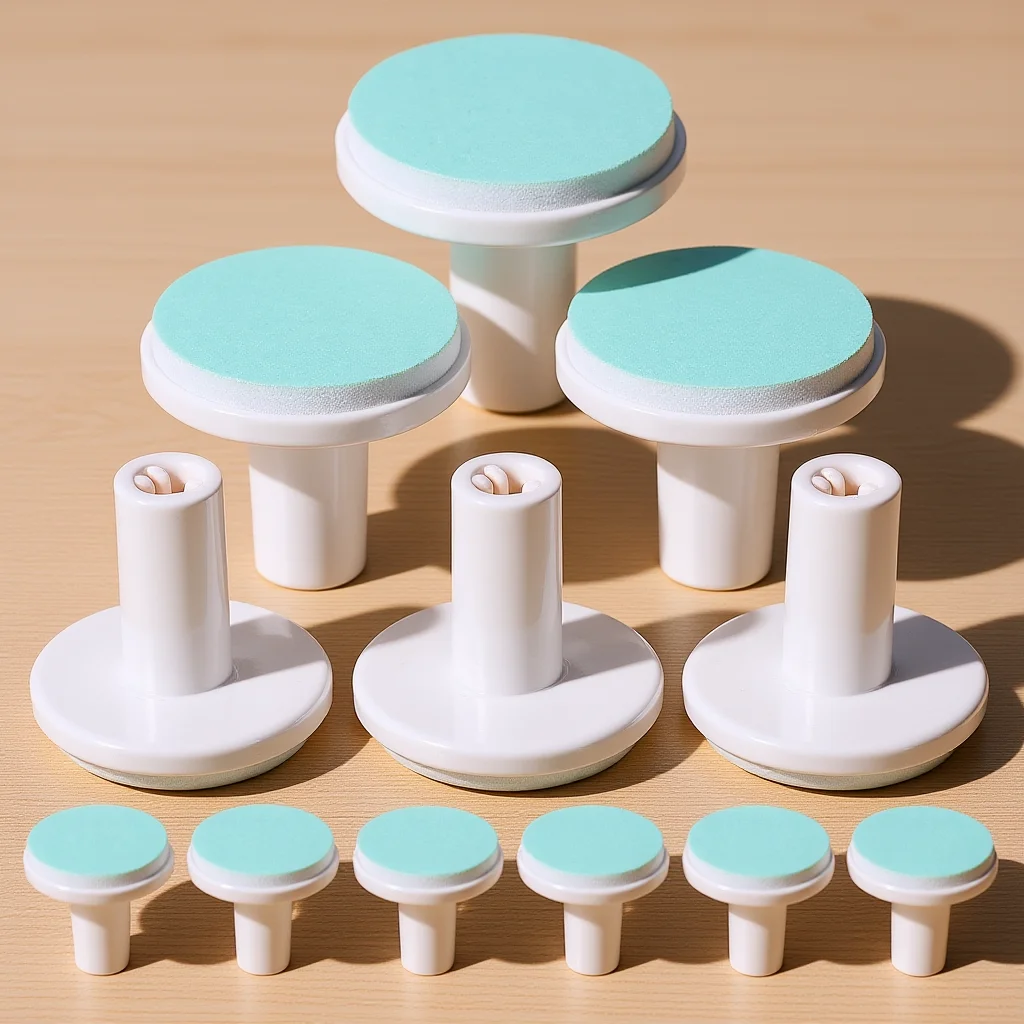 12pcs Baby Nail Heads Red Electric Trimmer Pads for 1 6 Months Nail File Supplies Infant Sandpaper Tools Replacement