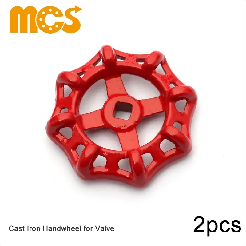 2pcs Shutoff Valve Handwheel Cast Iron Square Hole 5x5 6x6 7x7 8x8 9x9 10x10 11x11 PPR Pipe Fittings Faucet Spigot Handles