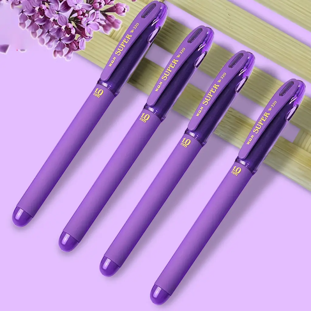 Purple Gel Ink Pens Set Colored Ballpoint Office Stationery Cute Design for School And Business Accessories