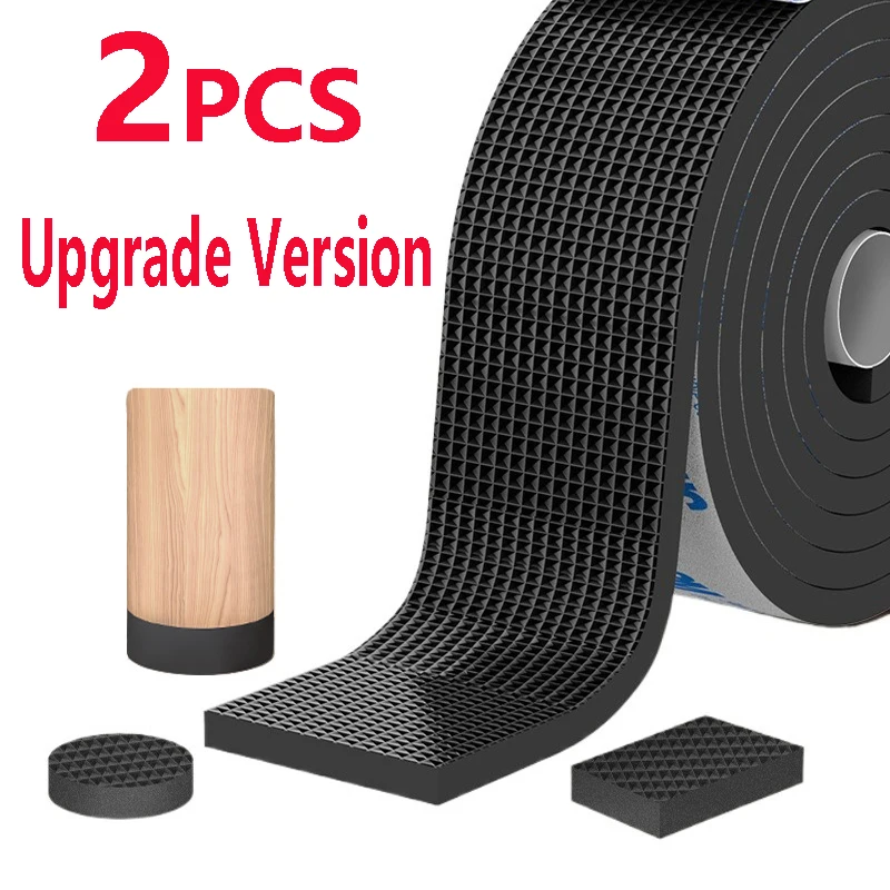 DIY Non Slip Furniture Pads Mute Mats Bumper Damper Thick Anti-Slip Pad Foot Cover Self Adhesive Table Chair Foot Protection Pad
