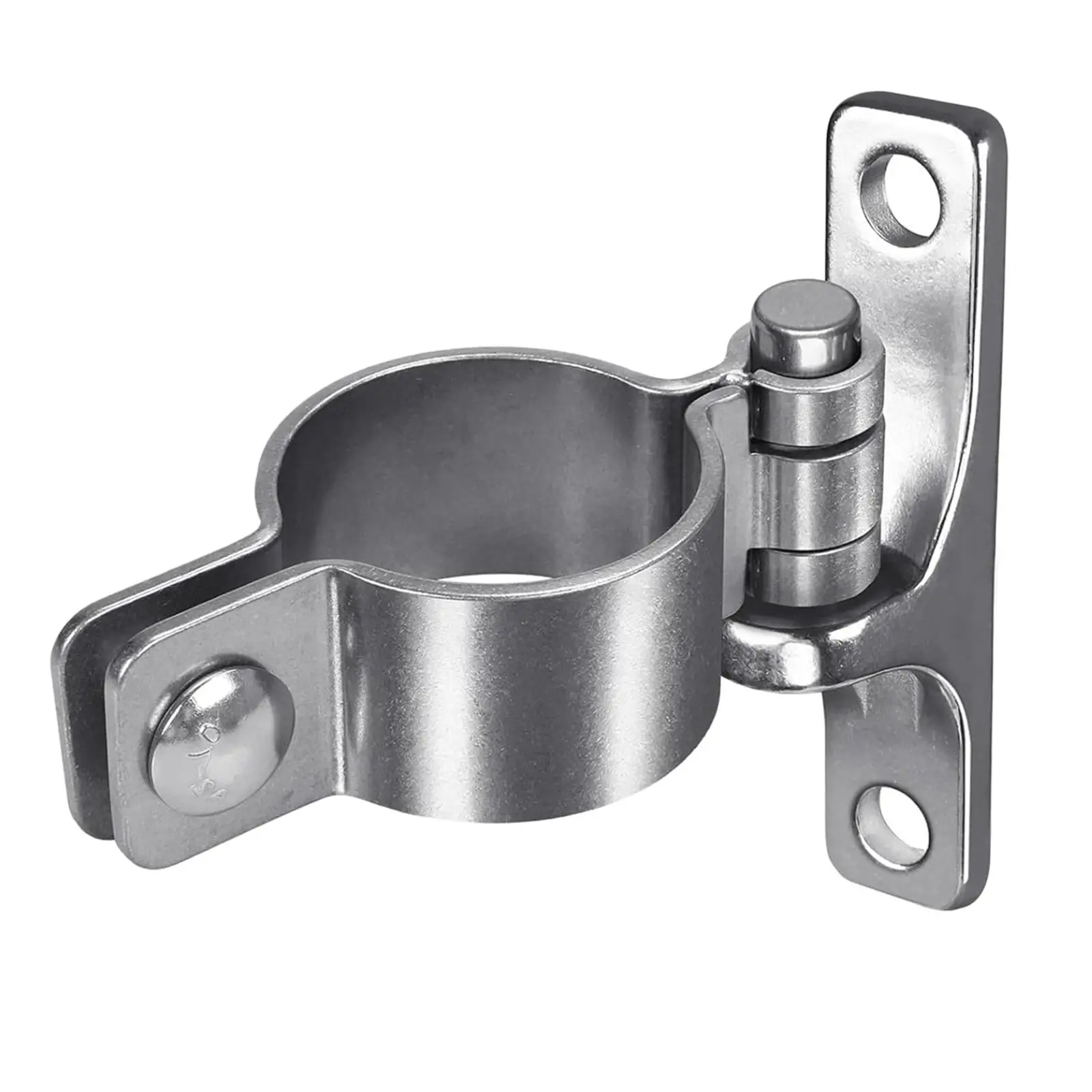 Gate Hinges Gate Post Hinge Chain Link Fence Thick,Sturdy,Hardware,Heavy Duty Parts Fence Post Stainless Steel Wall Mount