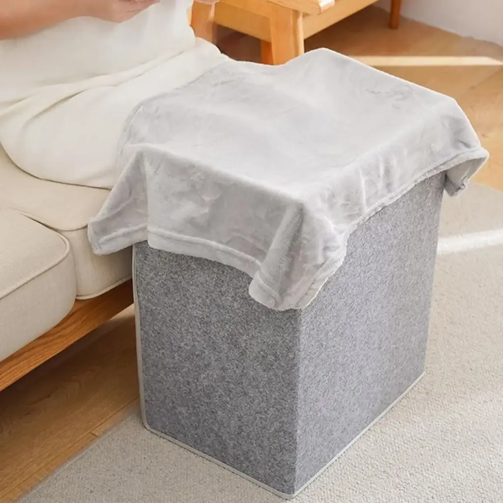 Foot Warmer Under Desk Quiet Feet Warming Device U Shape Wrap Design Electric Under Desk Leg Heater for Home Workplace Living