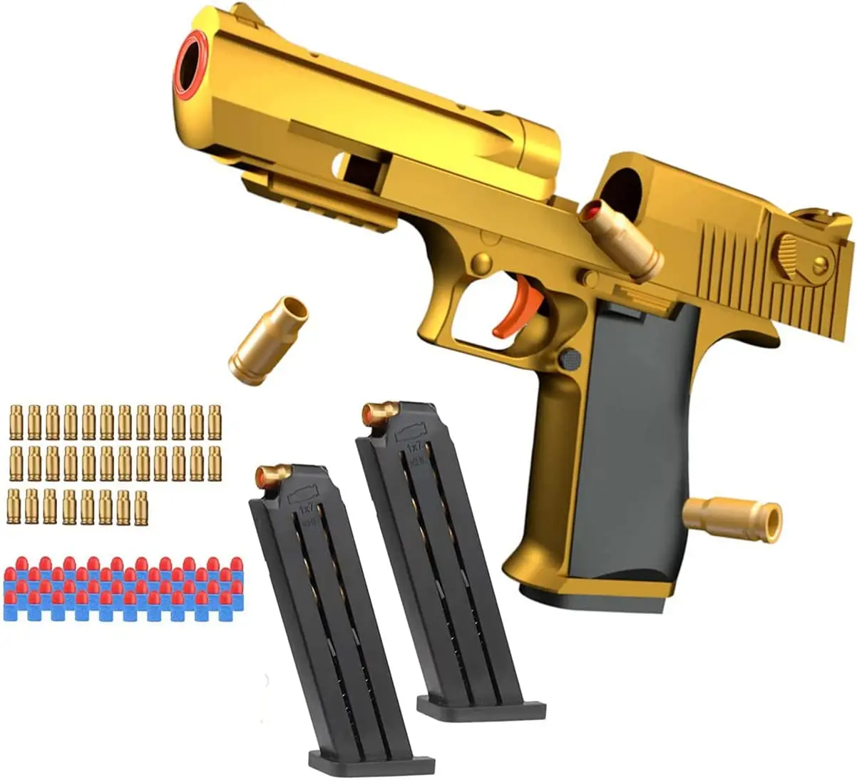 2024.Children's Toy Pistol Gold Desert Eagle Soft Bullet Gun M1911 Pistol Children's Toy Gun