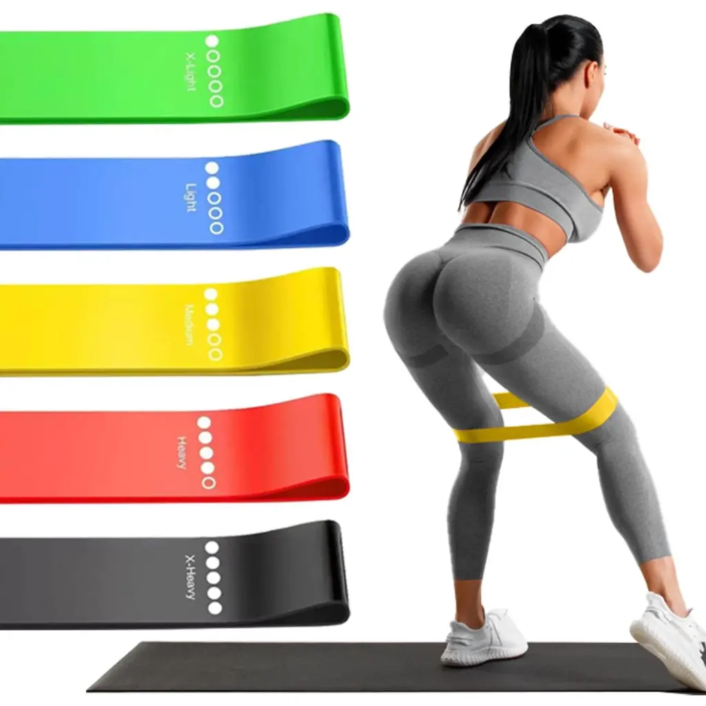 5PCS Resistance Bands Fitness Set Rubber Loop Bands Strength Training Workout Expander Yoga Gym Equipment Elastic Rubber Loop