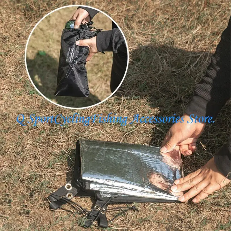 Outdoor Ground Mat Thickened Aluminum Foil Picnics Mat Sleep Tent Pad Thermal Insulating Mat Outdoor Accessories