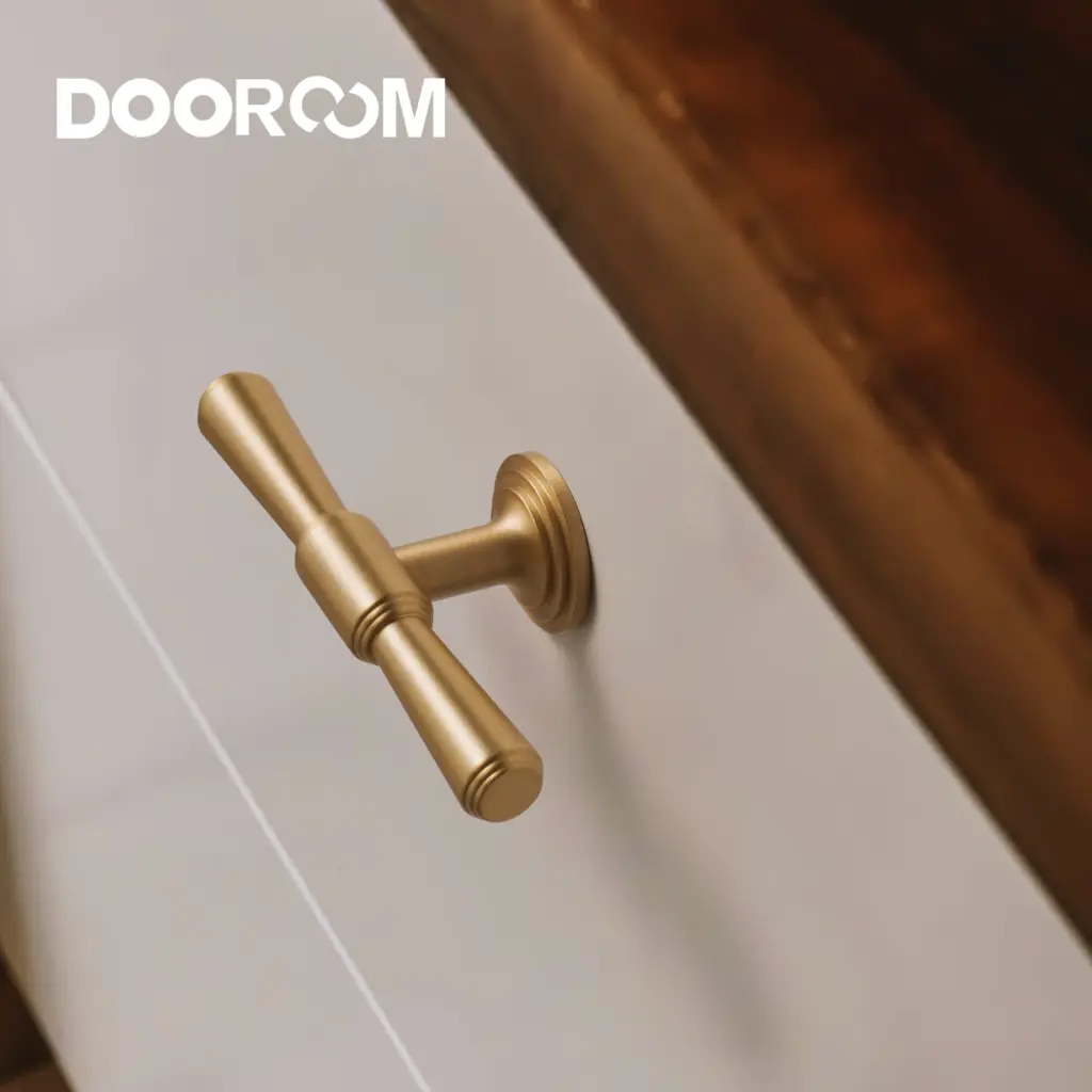 Dooroom Simple Brass Furniture Handles Home Handshake Dresser Cupboard Cabinet Drawer Kitchen Accessories Shoe Box Pulls