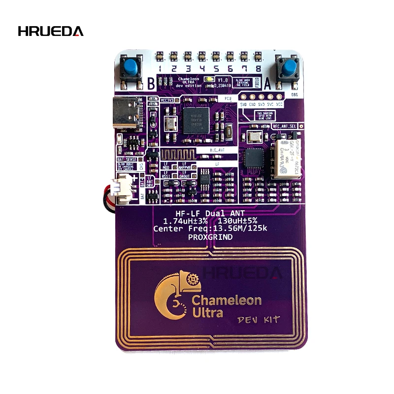 ChameleonUltra Development Kit contactless smartcard emulator compliant to NFC Chameleon Ultra Dev Kit