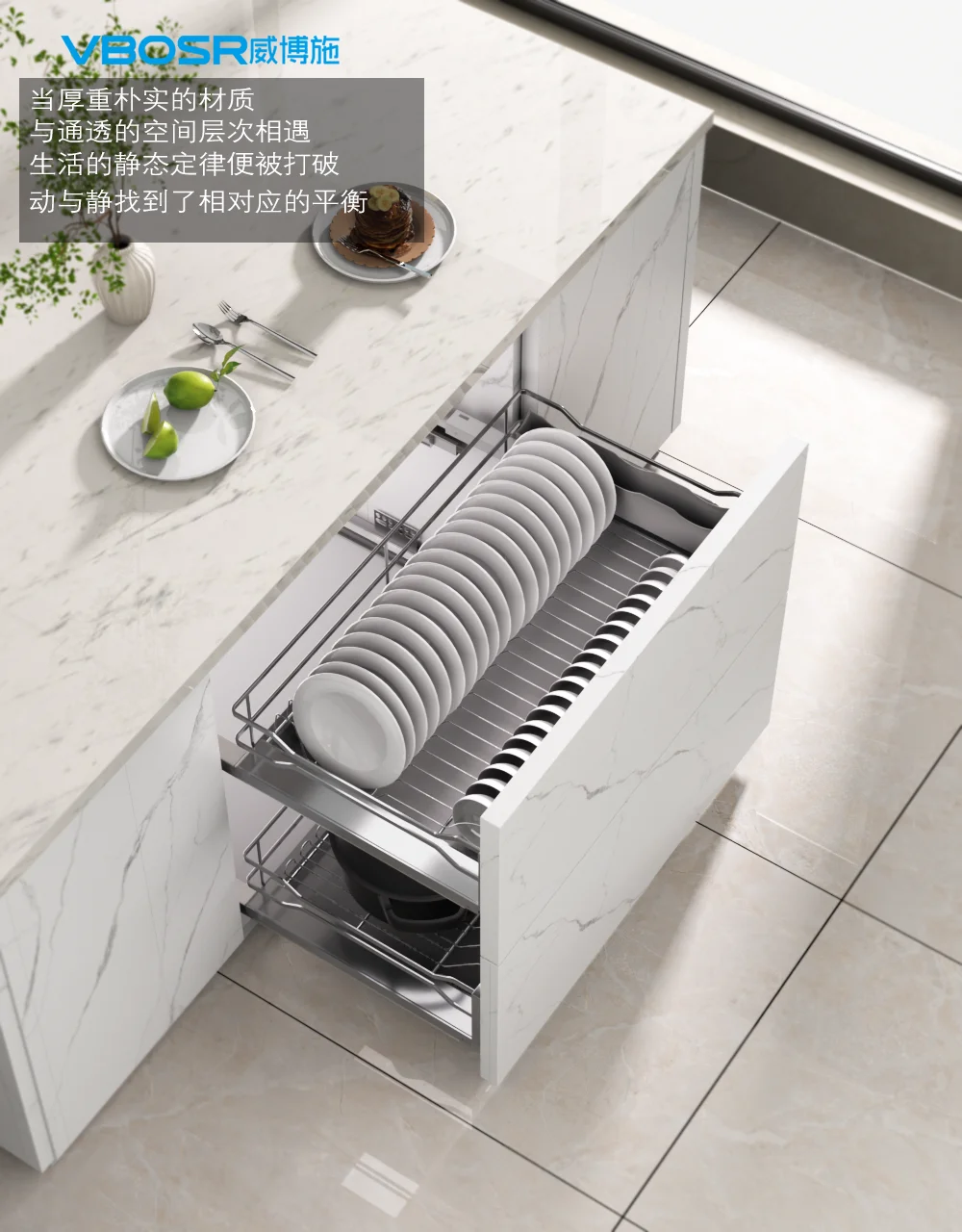 Factory Shelf Kitchen Cabinet Hanging Basket Storage Combined Cupboard Basket For Efficient Kitchen Storage Kitchen Storage