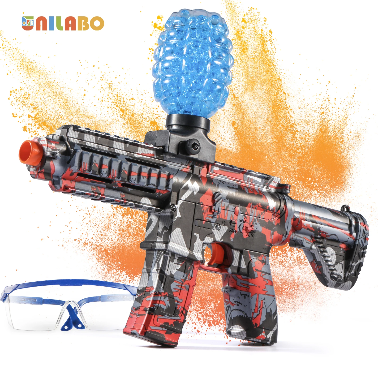 M416 Electric Ball Blaster Toy Gun - High-Speed, Metallic Finish, Rechargeable - Outdoor Game Party Gift(Bullets Excluded)