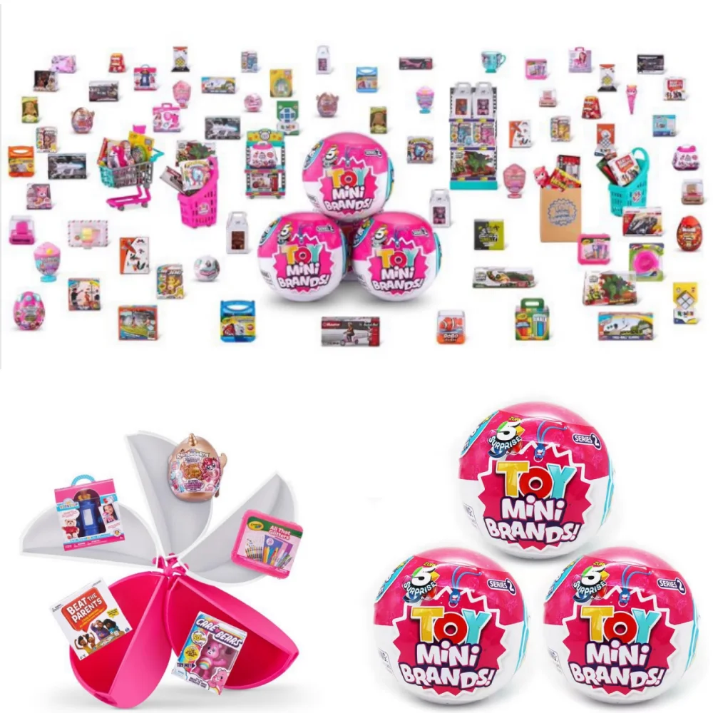 New 5 Surprise Mini Brands Series 2 Mystery Capsule Mini Brands Toys Miniature Toys Mystery Blind Box Series 3 Christmas Gifts