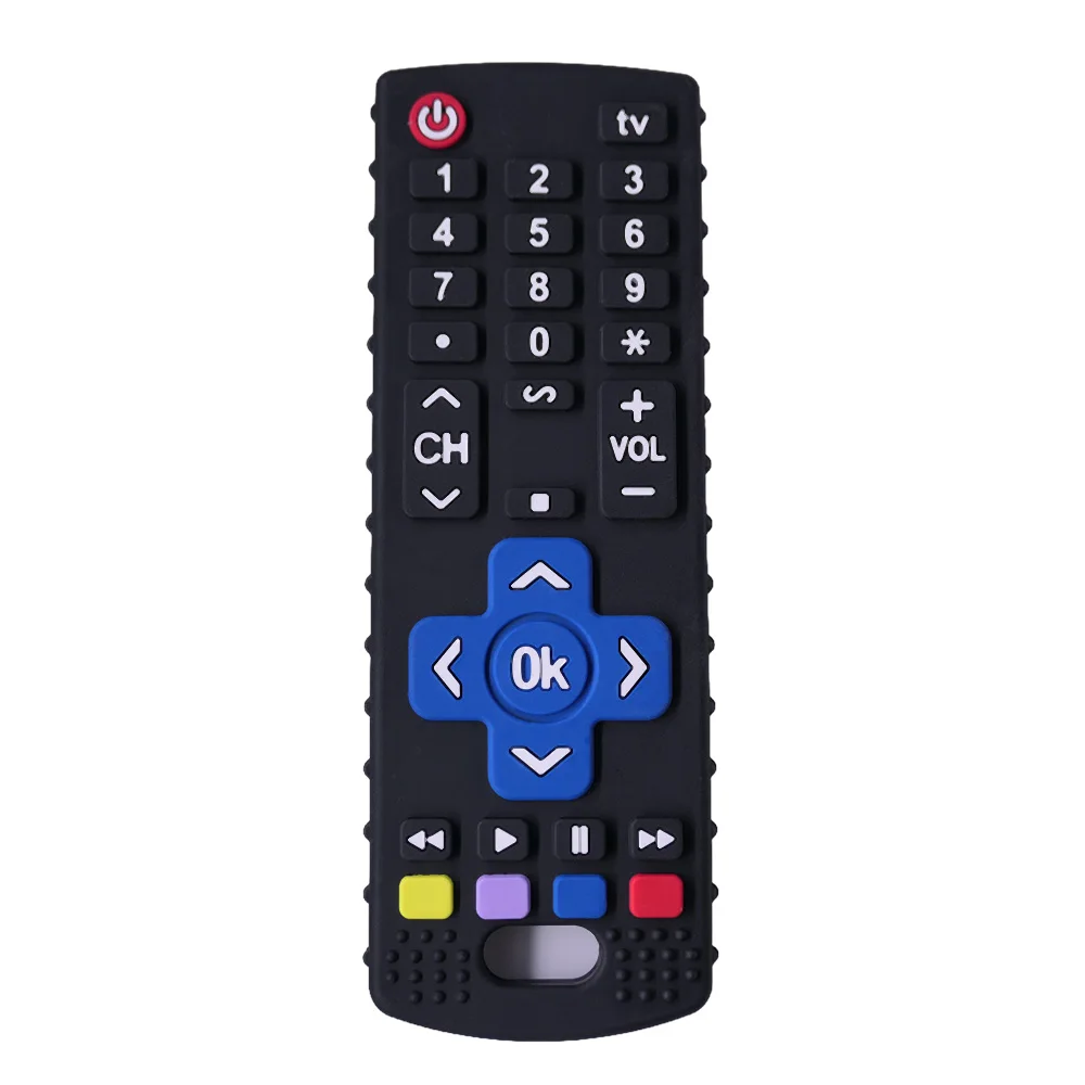 1/2/4PCS Baby Crown Remote Control Shape Silicone Teething Toys Cute Fun Toddler Teether For Teething Baby Daily Use