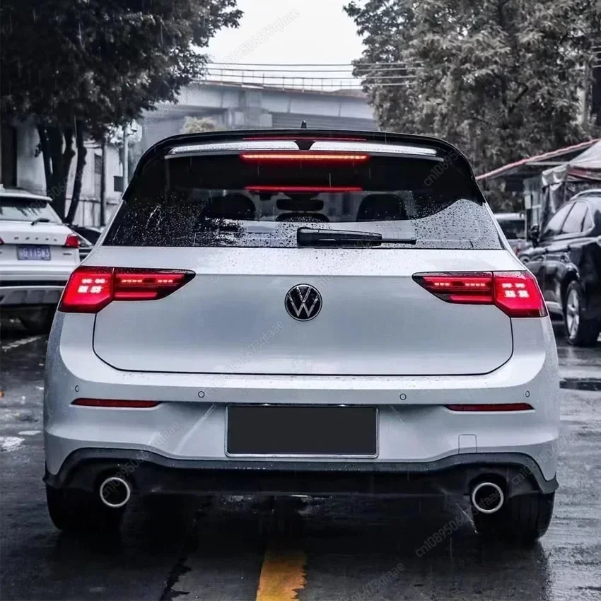 Car Rear Trunk Roof Spoiler Wing Boot Spoiler Wing For VW Golf 8 MK8 GTI GTD R 2020-2024 CS ClubSport Style BodyKits Tuning