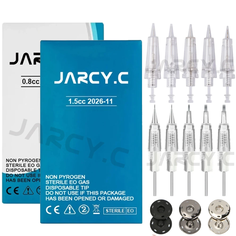 0.8/1.5cc Disposable Tattoo Needle Accessories for Tattoo Permanent Makeup Machines 1Pcs/Box