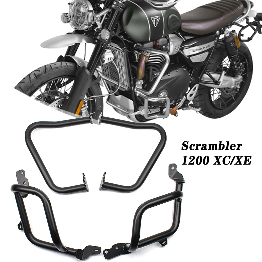 Highway Crash Bar Safety Protection Lower Bumpers Motorcycle Engine Guard Protection For triumph Scrambler 1200XC/XE 2019-2020