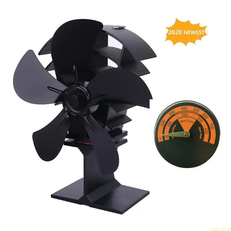 Fireplace Fan Stove Thermometer for Log for Burner Temperature Gau