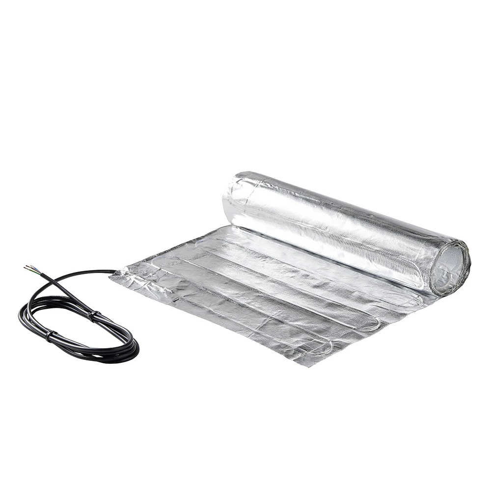 230V 150w/m2 Electric Aluminum Foil Heating Mat Underfloor Heated System For Laminate Carpet Wooden Bamboo Floor Warm