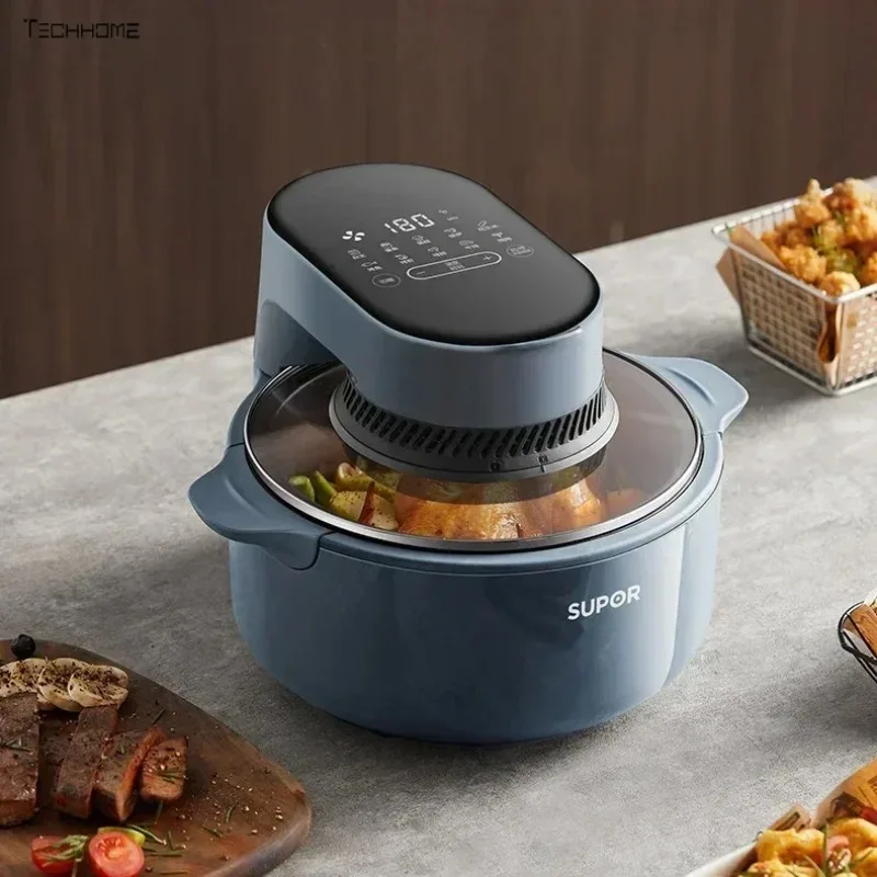 Visible air fryer home kitchen 5L large capacity oil-free intelligent home air fryer No need to flip new