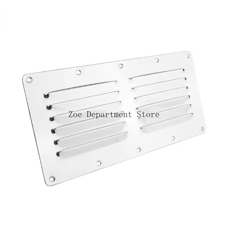 Rectangle Square Aluminum Stainless Steel Exhaust Air Vent Rainproof Grille Cover Outdoor Equipmment