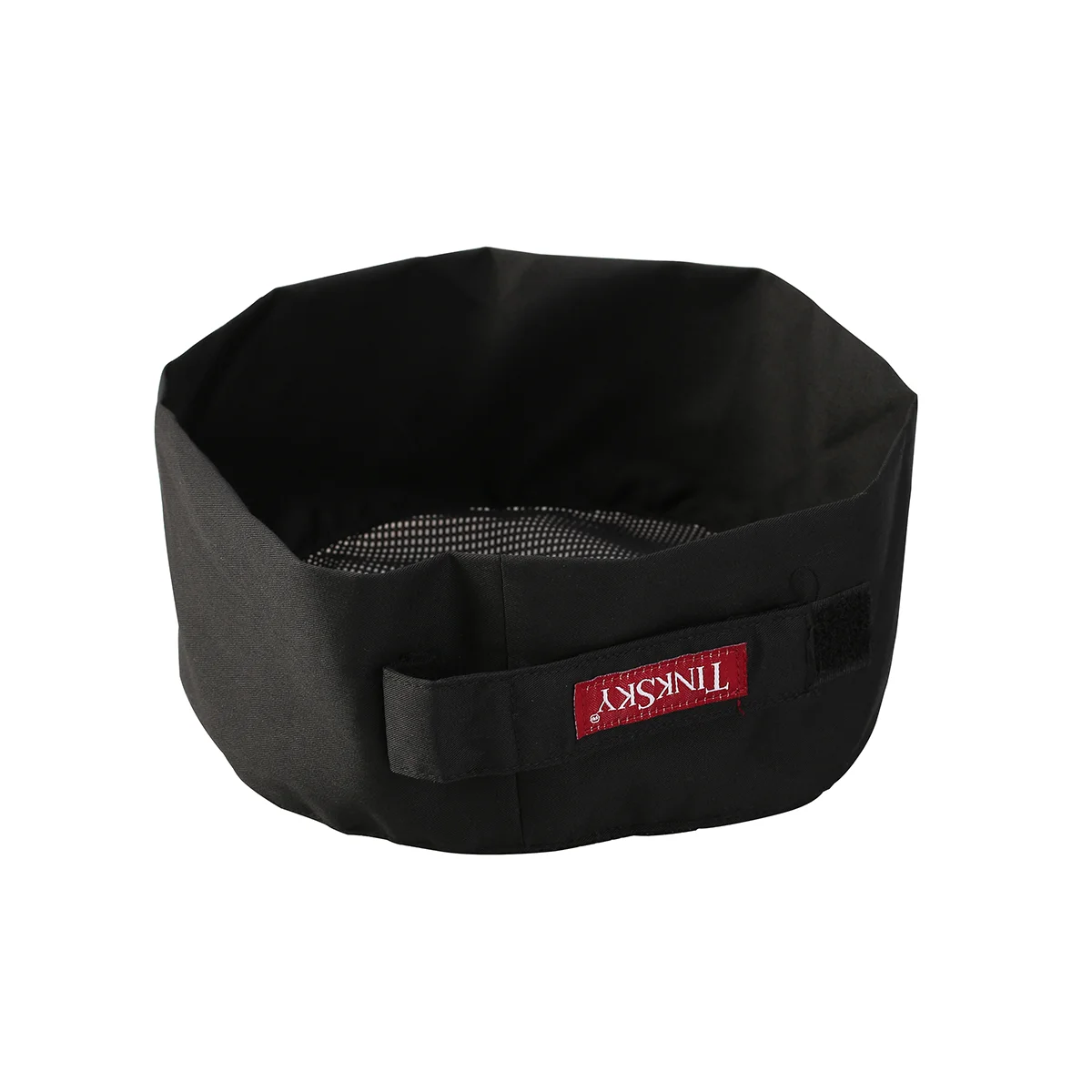 Black Adjustable Skull Cap Mesh Hat Cooking Catering Professional Bakers Food Service Soft Polyester Cotton Breathable