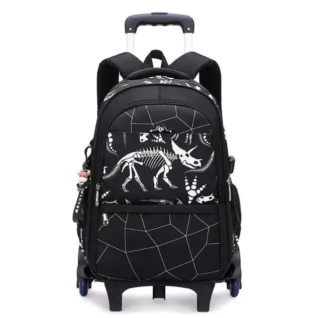kids School Rolling backpack for boys School Satchel with Wheels Trolley Luggage Bag School Trolley Bags School Wheeled backpack