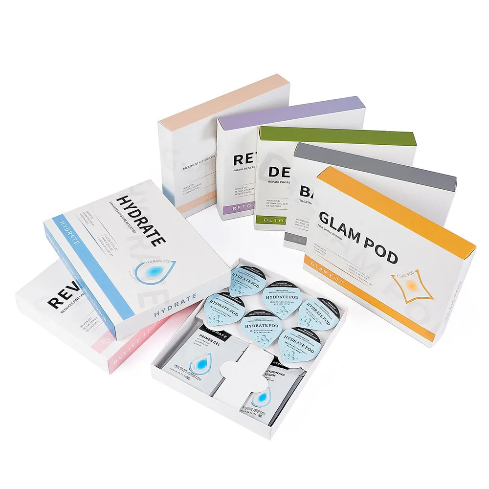 Foreverlily 5 pcs CO2 Pods Set For CO2 Bubble Pen Aqua Face Cleaning CO2 Capsule Gels Facial SPA Beauty Restart Kit Skin Care