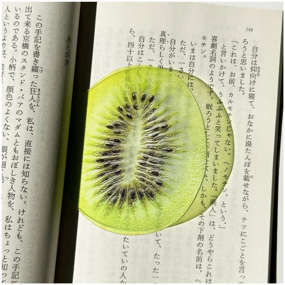 Cute Delicate Apple Bookmark Transparent Premium Feeling Reading Mark Unique Simulation Bookmark Student Gift