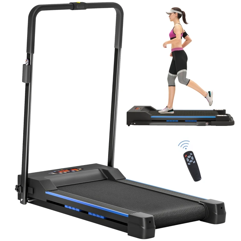 PINGGO Treadmill with Incline, Walking Pad Treadmill for Home, 1-10km/h Under Desk Running Machine with LCD Display and Wheels