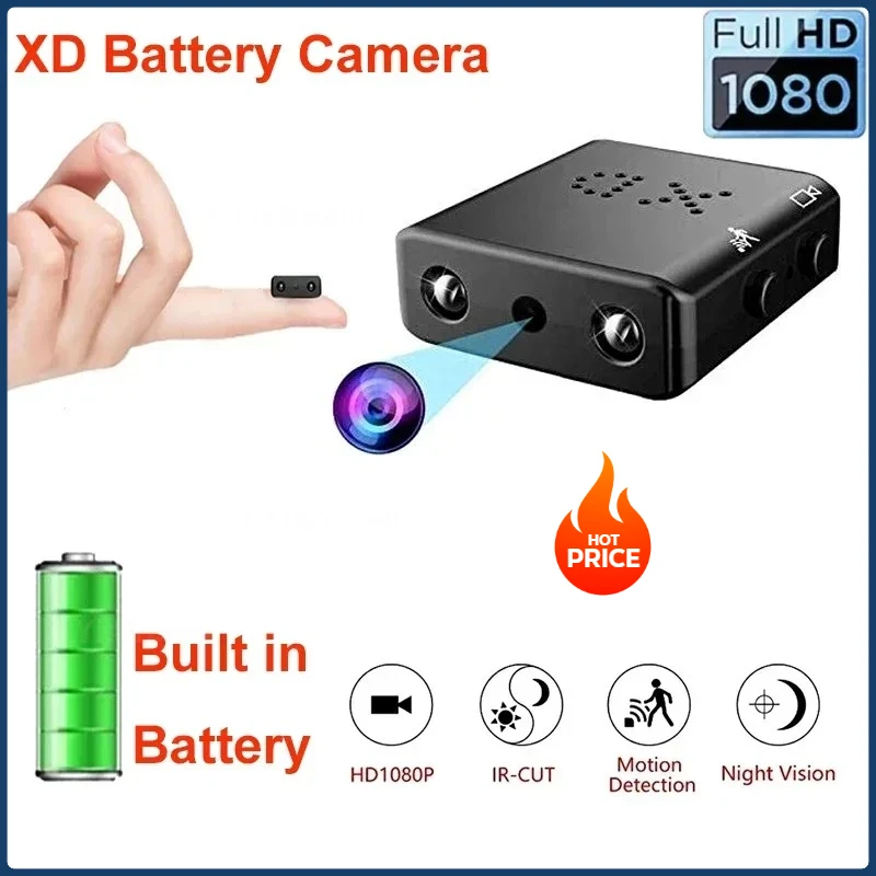 Full HD 1080P Mini Camera Surveillance Home No Wifi Camcorder Night Vision Micro Cam Motion Detection Video Voice Recorder Meet