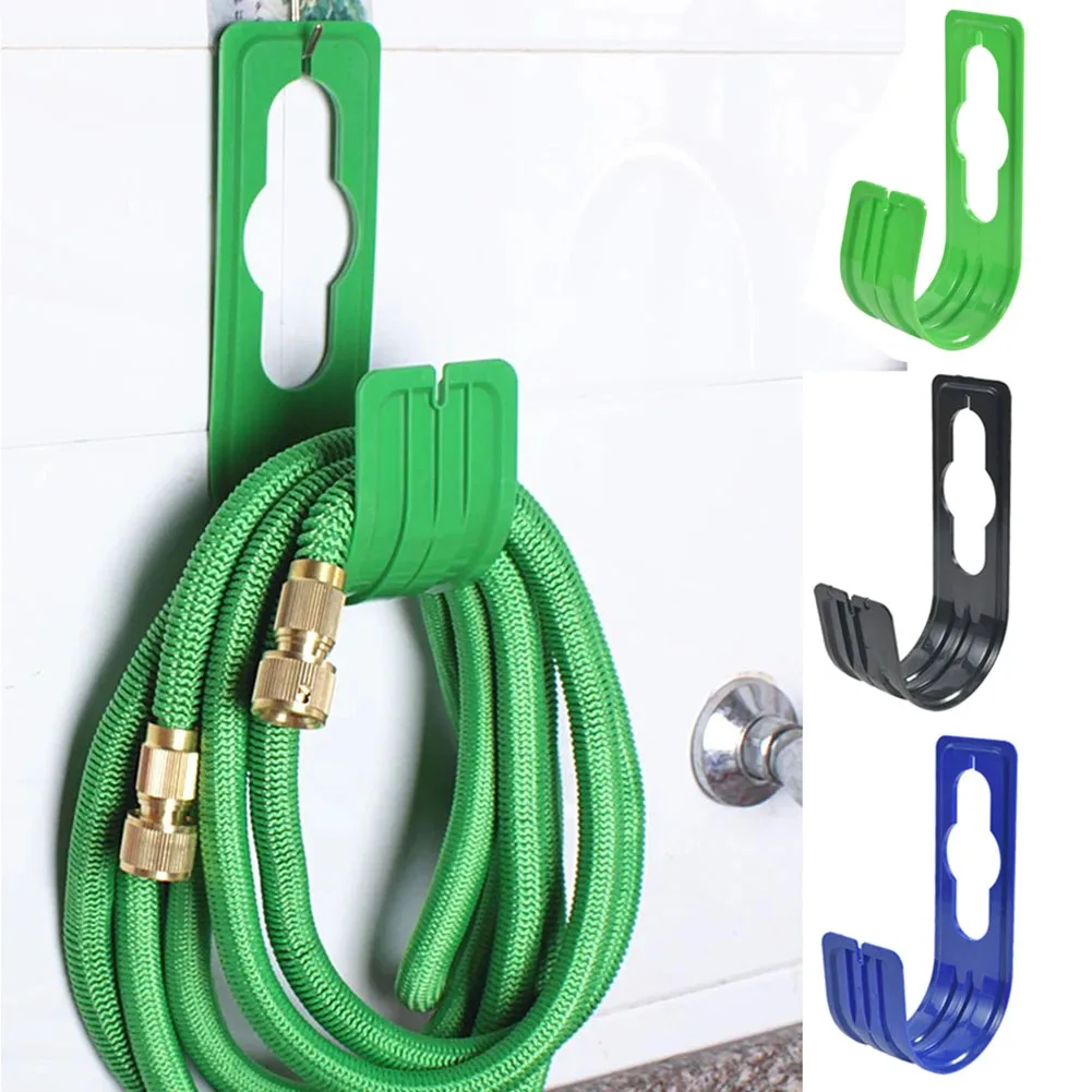 Black/green/blue Wall Mounted Hose Organizer Garden Yard Pipe Holder Hosepipe Watering Hook Wash Car Hose Hanger Storage Rack
