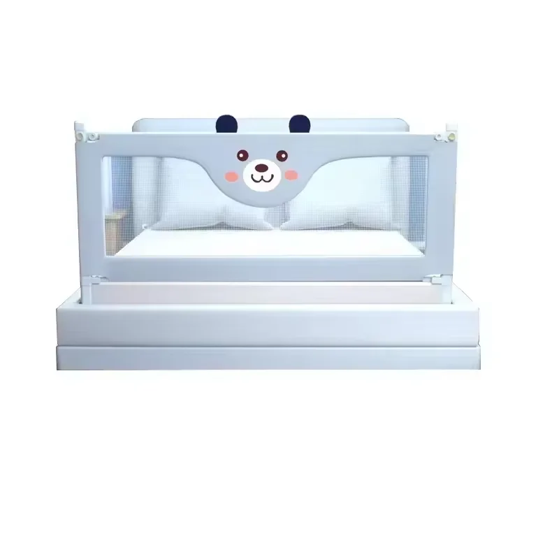 IMBABY Bed Safety Rods Liftable Bed Guardrail Cartoon Baby Safety Bed Barrier Stronger Bed Fence Washable Crib Protector Railing