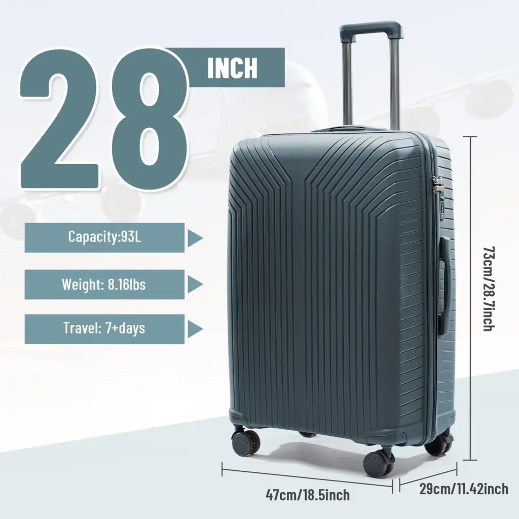 Travel Suitcase 2024 New Large Capacity Rolling Luggage Durable TSA Carry-On Cabin Suitcase 20/24/28 inch Trolley Case Luggage