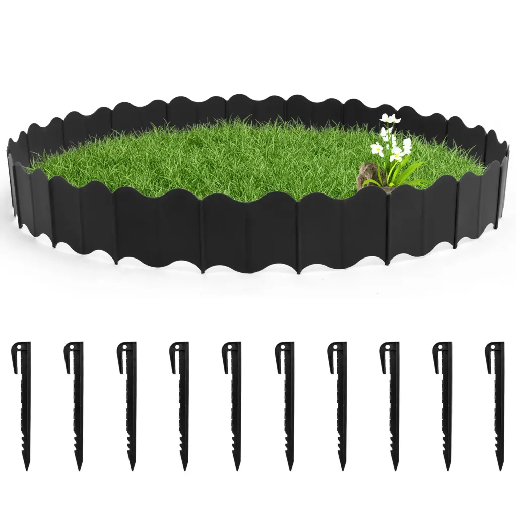 20PCS Lawn Gardens Fences Kit Easy to Install Versatile Free Splicing Fence Corridor Decoration Stable Interlocking Landscaping