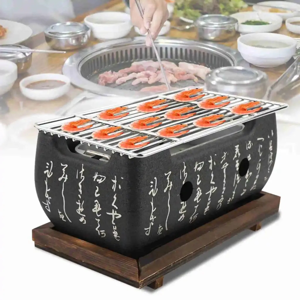 Barbecue Stove Rectangular Furnace insulated wooden pallet Japanese Cuisine Charcoal Stove Japanese Barbecue Alcohol BBQ Tools