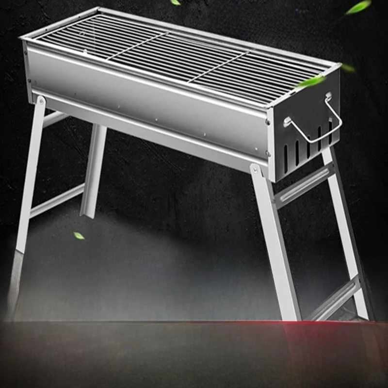 Outdoor Stainl Steel Thiened BBQ ill Charcoal BBQ Oven Wildern BBQ Clete Barbecue Ra for Cooking And Baking