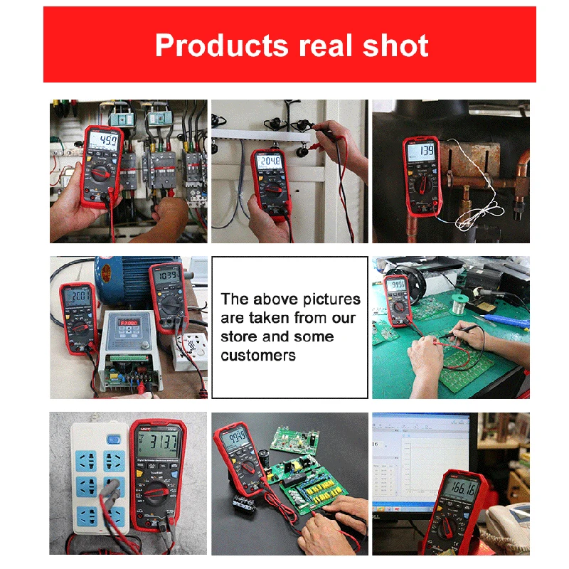 UNI-T UT61B+ UT61D+ UT61E+ Professional Digital Multimeters 1000V Voltmeter Capacitor Tester True RMS Automotive Multimetro