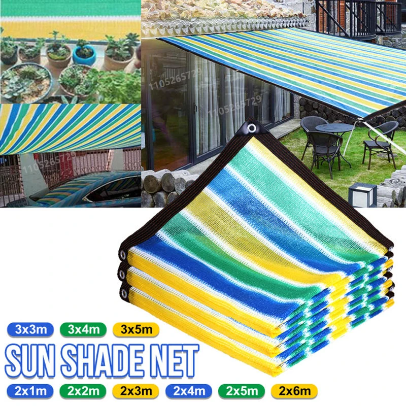 Outdoor garden sunshade net, terrace sunshade, camping sunshade net, UV protection, HDPE sunscreen cloth