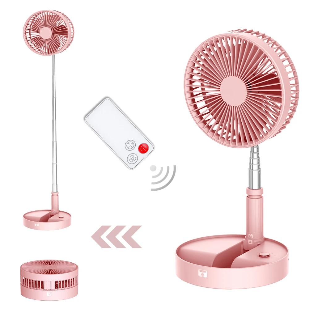 Desk and table fan, foldable Fan Portable Travel Fans Battery Operated,Adjustable Height My Foldaway fan with remote