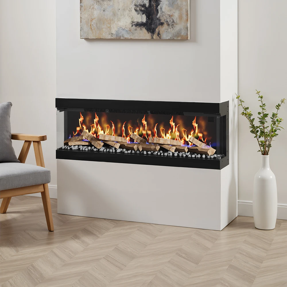 【Breeins】3-Sided Smart Electric Fireplace Home Decoration 50 inches/60 inches