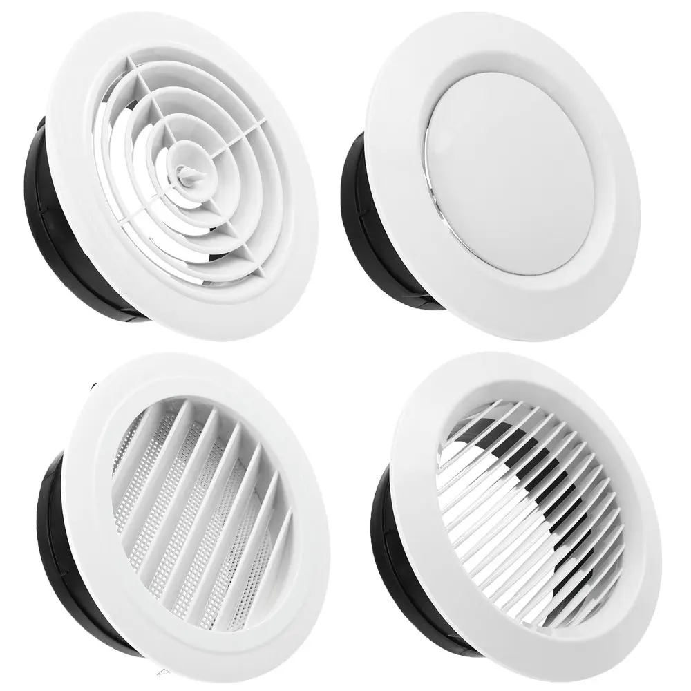 Various Shapes 100/150mm Round Ducting Ventilation Cover Air Vent Extract Valve Grille Air Circulation Vents Cover