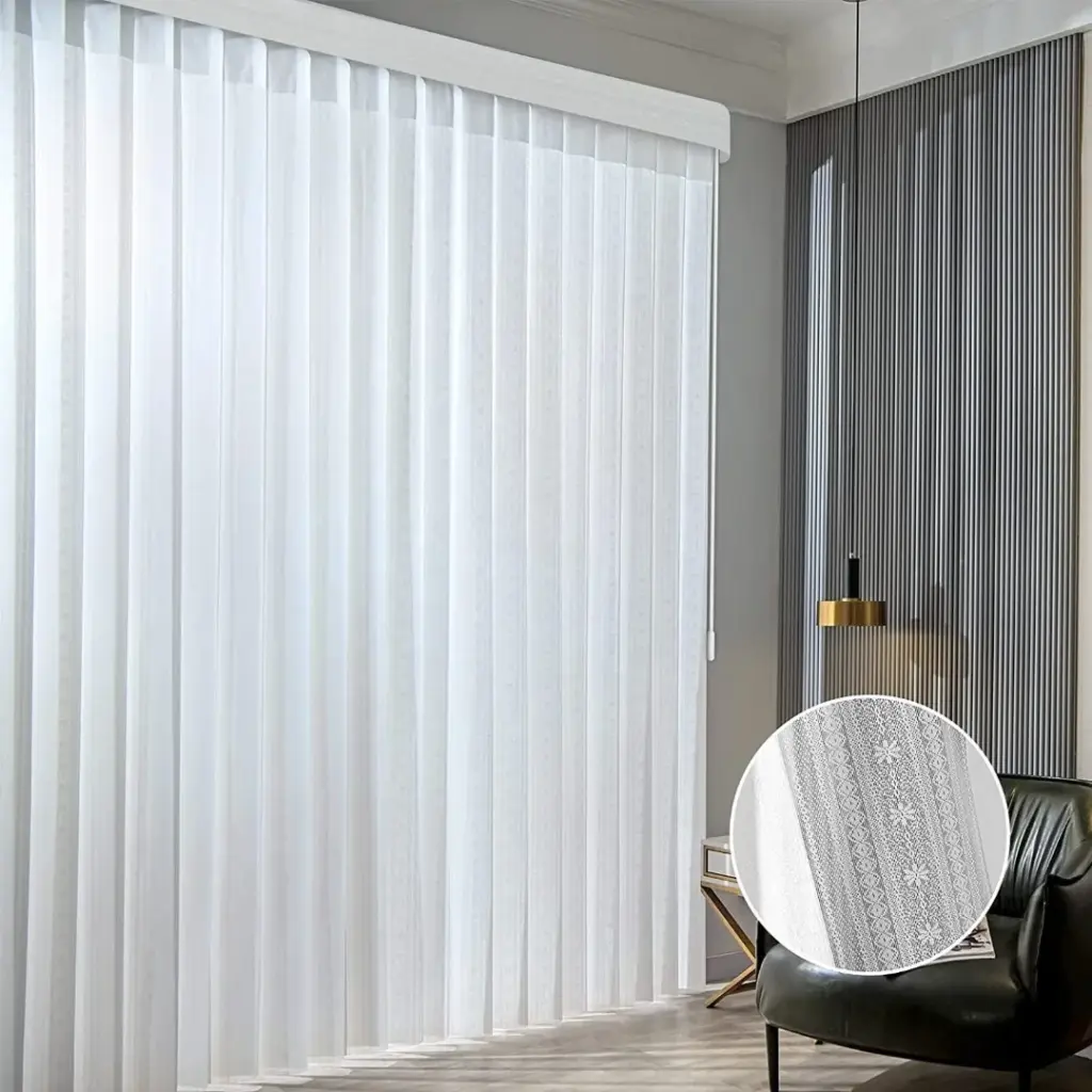 Factory Wholesale Hot Sale Motorized Intelligent Controlled Vertical Blinds for Living Room Windows